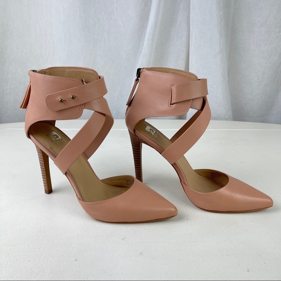 Joe's Jeans Shoes - Joe’s Jeans Pete Nude Strappy High Heels Pointed Toe Size 6